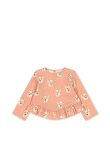 画像をギャラリービューアに読み込む, ELIN BLOUSE GOTS / コンゲススロイド キッズ ブラウス トップス 子猫ピンクドット KS105975