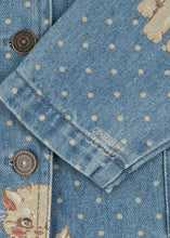 画像をギャラリービューアに読み込む, MAGOT COLLAR JACKET GOTS - CIAO MIAO / コンゲススロイド キッズ デニムジャケット 子猫ドット KS106126