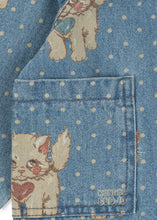 画像をギャラリービューアに読み込む, MAGOT COLLAR JACKET GOTS - CIAO MIAO / コンゲススロイド キッズ デニムジャケット 子猫ドット KS106126
