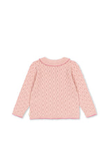 画像をギャラリービューアに読み込む, ROSIER CARDIGAN / コンゲススロイド キッズ カーディガン コットンカシミア ピンクローズ KS106224