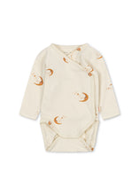 画像をギャラリービューアに読み込む, BASIC LS NEWBORN BODY GOTS / コンゲススロイド 新生児ベビー 長袖 前開きロンパース オーガニックコットン 三日月 KS106381