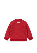 画像をギャラリービューアに読み込む, BELOU CARDIGAN / コンゲススロイド カーディガン ウール ニット キッズ レッド 黒猫 KS106392
