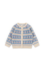 画像をギャラリービューアに読み込む, BILLI KNIT CARDIGAN / コンゲススロイド カーディガン ニット キッズ ノルディック ブルー KS106395