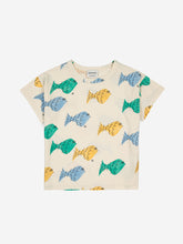 画像をギャラリービューアに読み込む, Multicolor Fish all over T-shirt 23SS / ボボショーズ フィッシュ柄 半袖Tシャツ お魚