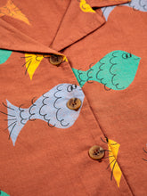 画像をギャラリービューアに読み込む, Multicolor Fish all over woven shirt 23SS / ボボショーズ フィッシュ柄 半袖シャツ お魚