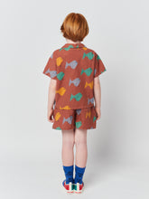 画像をギャラリービューアに読み込む, Multicolor Fish all over woven shirt 23SS / ボボショーズ フィッシュ柄 半袖シャツ お魚