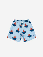 画像をギャラリービューアに読み込む, Sail Boat all over swim bermuda shorts / ボボショーズ スイムバミューダショーツ 水着 ヨット柄 ハーフパンツ