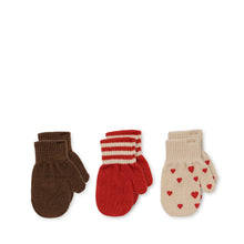 画像をギャラリービューアに読み込む, 3set FILLA MITTENS / コンゲススロイド 3色セット ベビーミトン 赤ちゃん手袋