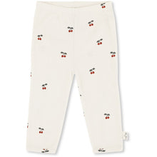 画像をギャラリービューアに読み込む, NEW BORN PANTS CHERRY / コンゲススロイド オーガニックコットン100% 新生児レギンス チェリー柄