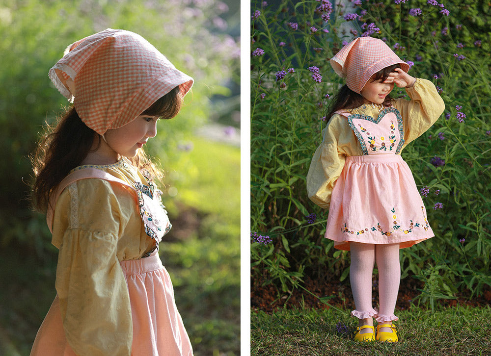 kids vintage リトルマーメイド　ワンピース liberty Kelly one-piece / マルディアンバー 刺繍ワンピース