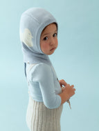 Cloudy Duck Balaclava/ プレイグラウンド ダック バラクラバ ニット帽 キッズ ベビー ブルー あひる柄