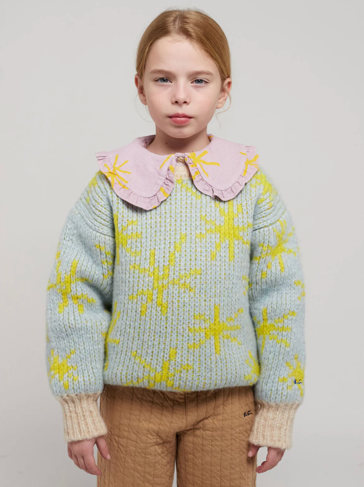 SPARKLE ALL OVER JACQUARD JUMPER 23AW / ボボショーズ キッズ SPARKLE ALL OVER JACQUARD JUMPER 23AW / ボボショーズ キッズ