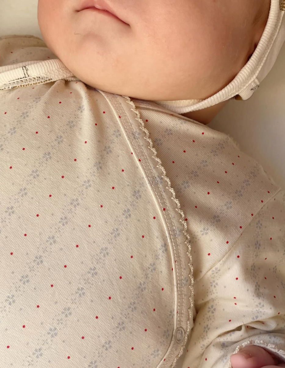 BASIC LS NEWBORN BODY GOTS - FETE DE FLEUR
