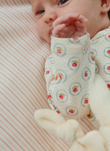 画像をギャラリービューアに読み込む, BASIC LS NEWBORN BODY GOTS  / コンゲススロイド 長袖 ベビー前開きロンパース マリン 海の空 ドットと花柄 KS104674
