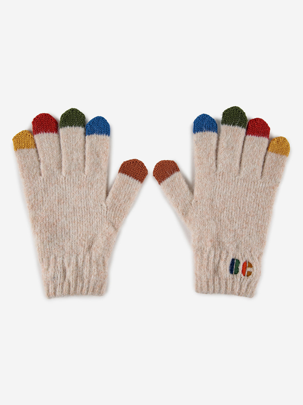 BC Colored Fingers knitted gloves 23AW / ボボショーズ キッズ ニットグローブ 手袋