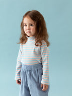 Cotton Candy High Neck T-shirt - Stripe / プレイグラウンド リブハイネックカットソー ボーダー