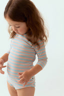 Cotton Candy High Neck Bodysuit - Stripe / プレイグラウンド ロゴリブハイネックロンパース ボーダー ベビー