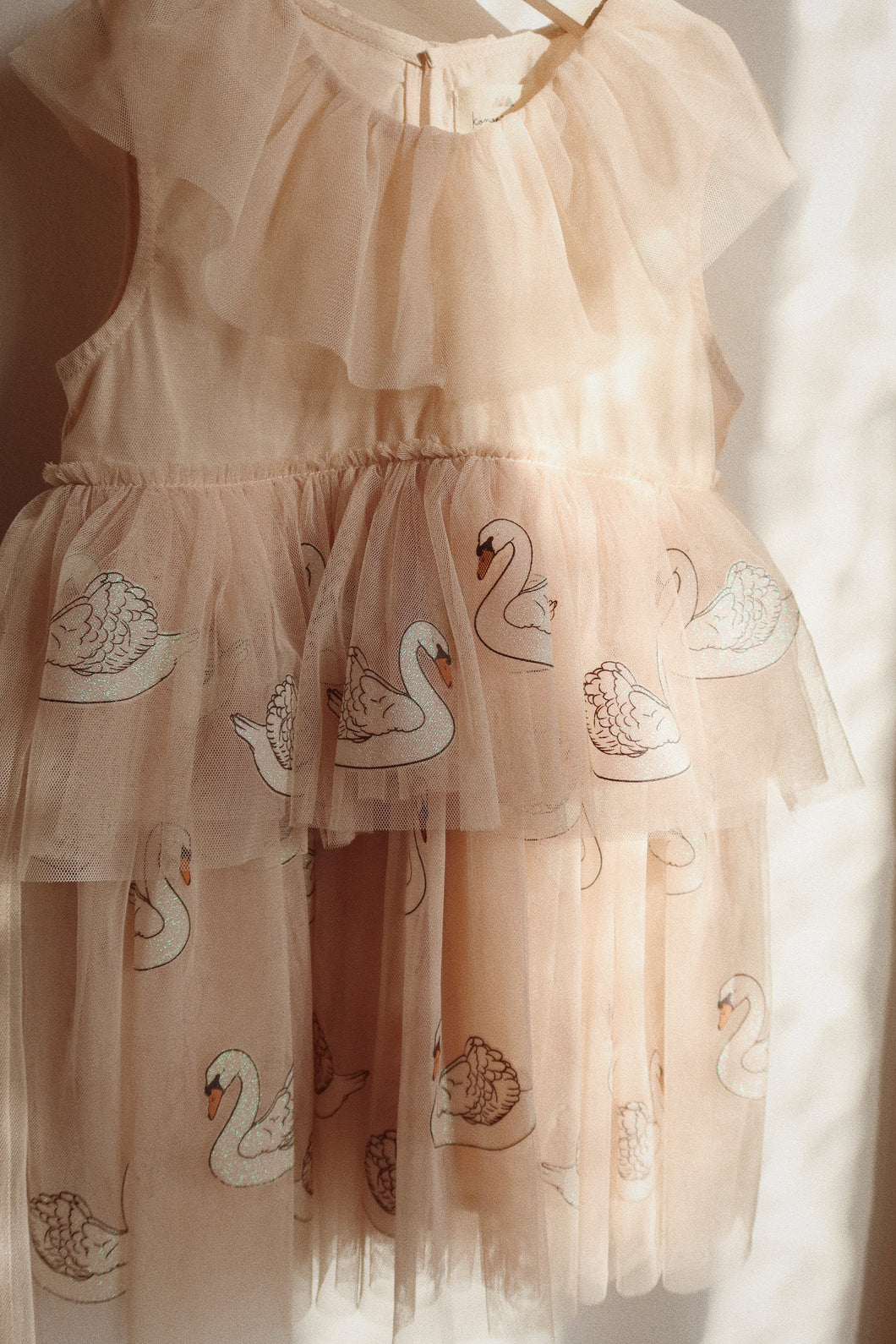 FAYETTE DRESS SWAN GLITTER / コンゲススロイド キッズ ドレス チュール ワンピース スワン 白鳥