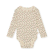 CLASSIC LS BODY GOTS / コンゲススロイド ベビーロンパース オーガニックコットン100% 3色のお花