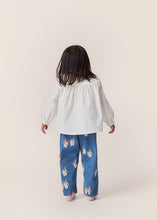 画像をギャラリービューアに読み込む, MAGOT FRILL PANTS / コンゲススロイド キッズ デニムパンツ ジーンズ キティーボウ 子猫柄
