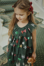 画像をギャラリービューアに読み込む, YVONNE CHRISTMAS DRESS / コンゲススロイド ドレス クリスマス ワンピース キッズ  スパンコール KS104469
