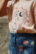 MAGOT SKIRT GOTS - MARMELADE SUN / コンゲススロイド キッズ デニムスカート イチゴ KS104976
