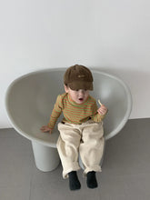 画像をギャラリービューアに読み込む, Cotton Candy High Neck T-shirt - Stripe / プレイグラウンド リブハイネックカットソー ボーダー
