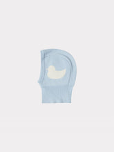 画像をギャラリービューアに読み込む, Cloudy Duck Balaclava/ プレイグラウンド ダック バラクラバ ニット帽 キッズ ベビー ブルー あひる柄
