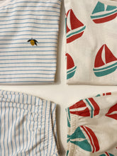 画像をギャラリービューアに読み込む, FAMO SET GOTS / コンゲススロイド セットアップ 半袖 ショートパンツ キッズ ヨットKS104805
