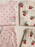 LIN TEE SET GOTS / コンゲススロイド セットアップ 半袖 ショートパンツ キッズ KS104935