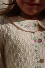 画像をギャラリービューアに読み込む, ROSIER CARDIGAN / コンゲススロイド キッズ ニット カーディガン ローズ刺繍  KS102420
