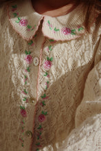 画像をギャラリービューアに読み込む, ROSIER CARDIGAN / コンゲススロイド キッズ ニット カーディガン ローズ刺繍  KS102420
