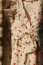 画像をギャラリービューアに読み込む, EVIA BOW DRESS GOTS / コンゲススロイド ドレス ワンピース キッズ いちご柄 ストロベリー KS102447

