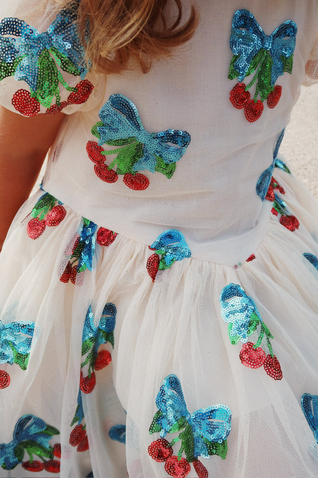 HEARTLILY DRESS GRS / コンゲススロイド ドレス ワンピース キッズ チェリーリボン KS103220