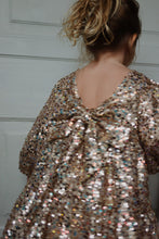 画像をギャラリービューアに読み込む, LILA SEQUINS BOW DRESS / コンゲススロイド キッズ ドレス 長袖 ワンピース リボン スパンコール KS103858
