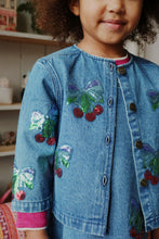 画像をギャラリービューアに読み込む, MAGOT SEQUIN DENIM JACKET GOTS / コンゲススロイド デニムジャケット Gジャン キッズ チェリーリボン KS103890
