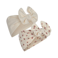 MINNIE 2 PACK BANDEAU GOTS / コンゲススロイド ベビーヘアーバンド2個セット ボンネット 帽子 赤ちゃん ターバン