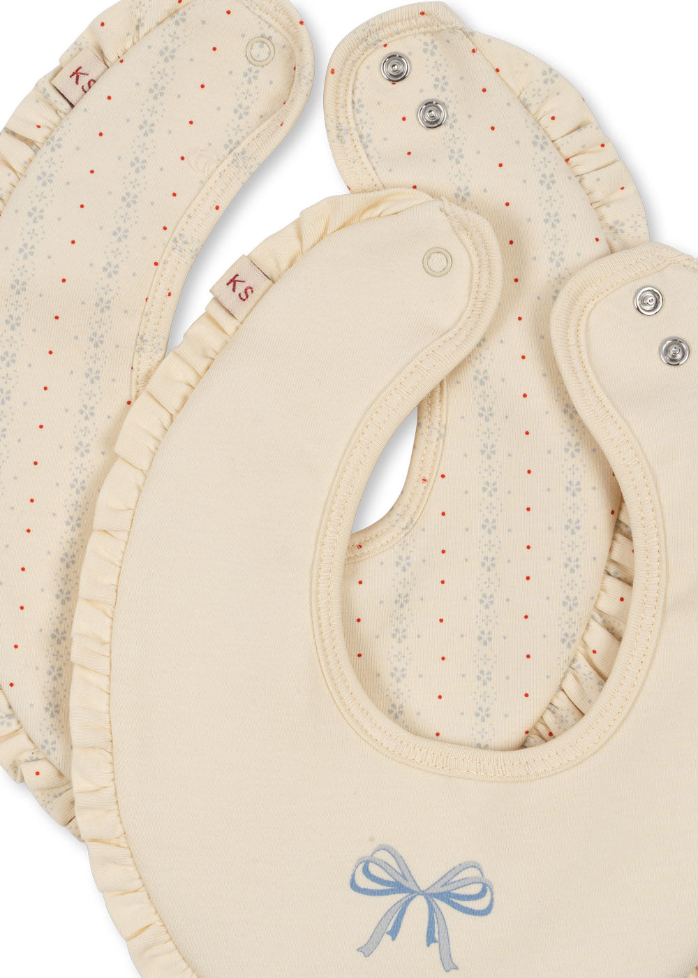 BASIC 2 PACK BIB - FETE DE FLEUR / コンゲススロイド スタイ ベビー よだれかけ オーガニックコットン 赤ちゃん 花柄 KS102250