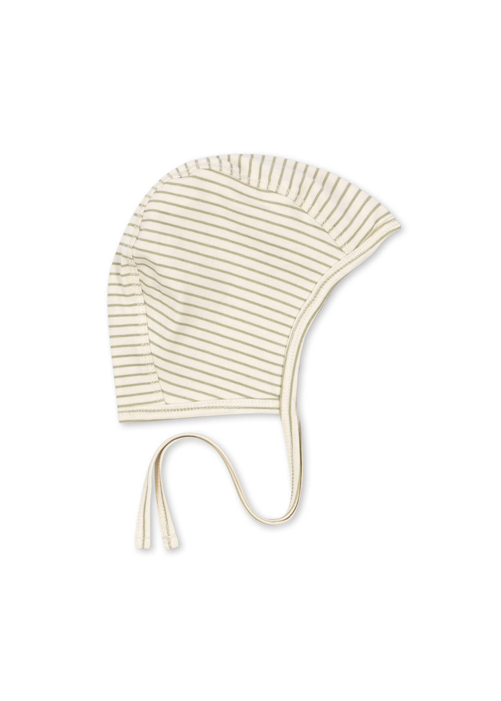 BASIC BABY HELMET GOTS - TEA STRIPE / コンゲススロイド ボンネット ベビー帽子 オーガニックコットン 赤ちゃん レモン KS102252