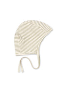 BASIC BABY HELMET GOTS - TEA STRIPE / コンゲススロイド ボンネット ベビー帽子 オーガニックコットン 赤ちゃん レモン KS102252