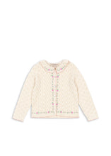 画像をギャラリービューアに読み込む, ROSIER CARDIGAN / コンゲススロイド キッズ ニット カーディガン ローズ刺繍  KS102420
