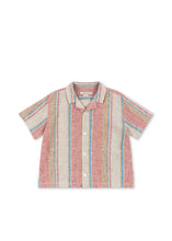 画像をギャラリービューアに読み込む, VENICE SS SHIRT / コンゲススロイド リネン シャツ キッズ マルチストライプ KS102448
