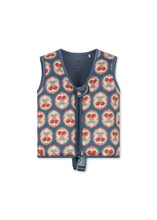 画像をギャラリービューアに読み込む, ELLIS SWIM VEST / コンゲススロイド フロートベスト スイムベスト ライフジャケット うきわ キッズ レオパード チェリーリボン KS102694
