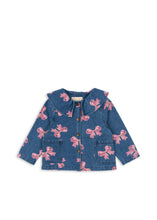 画像をギャラリービューアに読み込む, MAGOT COLLAR JACKET GOTS - BELLA BOW / コンゲススロイド キッズ デニムジャケット Gジャン リボン KS102811
