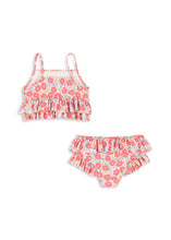 画像をギャラリービューアに読み込む, MANUCA FRILL BIKINI GRS - ROSE ANGLAISE / コンゲススロイド スイムウエア ビキニ水着 ベビーキッズ 英国の薔薇 KS103261
