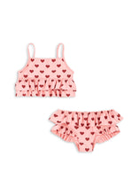 画像をギャラリービューアに読み込む, MANUCA FRILL BIKINI GRS  / コンゲススロイド スイムウエア ビキニ水着 ベビーキッズ ピンクハート KS103261
