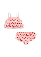 画像をギャラリービューアに読み込む, MANUCA FRILL BIKINI GRS  / コンゲススロイド スイムウエア ビキニ水着 ベビーキッズ ピンクハート KS103261
