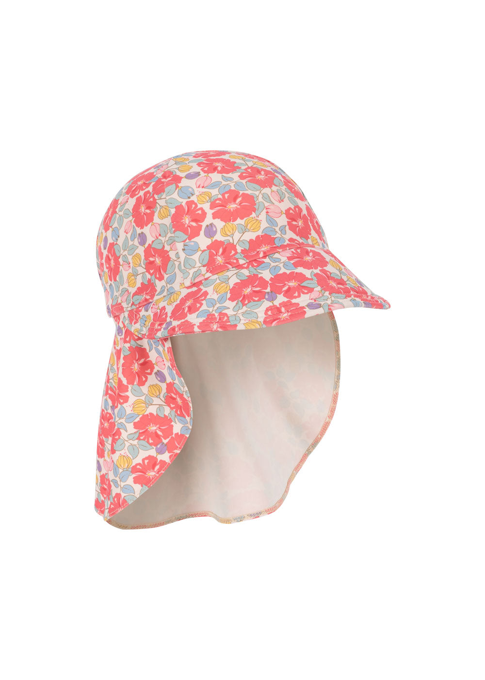 MANUCA FRILL SUN HAT GRS - ROSE ANGLAISE  / コンゲススロイド スイムサンハット 水着 帽子 ベビーキッズ 英国の薔薇 KS103286