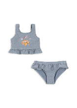 画像をギャラリービューアに読み込む, SOLINE BIKINI  / コンゲススロイド スイムウエア ビキニ水着 ベビーキッズ インディゴ ギンガムチェック KS103333
