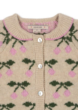 画像をギャラリービューアに読み込む, 【まもなく入荷】BELOU KNIT COLLAR CARDIGAN / コンゲススロイド カーディガン ニット キッズ チェリー KS103712
